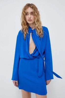 Zdjęcie produktu Samsoe Samsoe sukienka SAMAILEY kolor niebieski mini rozkloszowana F23400081