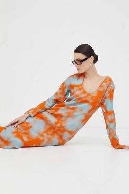 Zdjęcie produktu Samsoe Samsoe sukienka kolor pomarańczowy maxi prosta