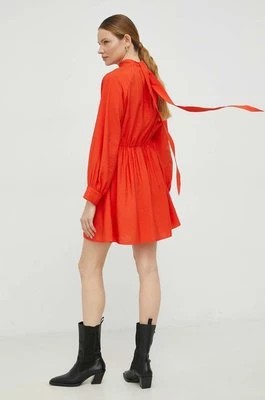Zdjęcie produktu Samsoe Samsoe sukienka kolor pomarańczowy mini rozkloszowana