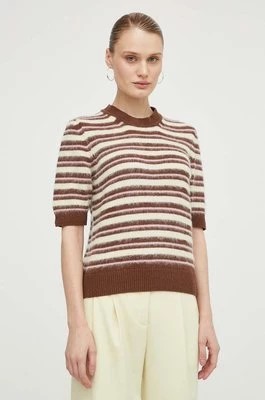 Zdjęcie produktu Samsoe Samsoe sweter SAGIULIA damski kolor brązowy F24100169