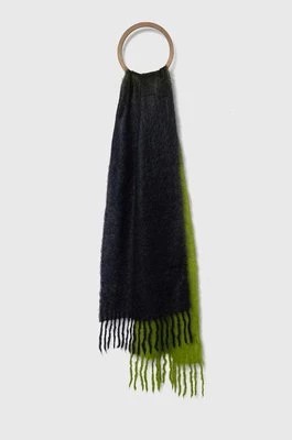 Zdjęcie produktu Samsoe Samsoe szalik wełniany CARRY kolor zielony wzorzysty F23400123
