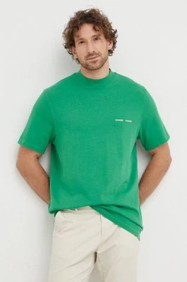 Zdjęcie produktu Samsoe Samsoe t-shirt bawełniany Norsbro kolor zielony gładki M20300010