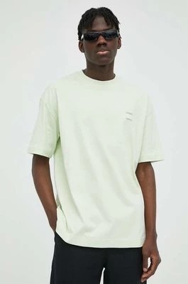 Zdjęcie produktu Samsoe Samsoe t-shirt bawełniany JOEL kolor zielony gładki M22300126