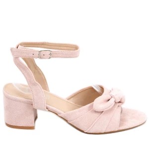 Zdjęcie produktu Sandałki na obcasie Giselle Pink różowe Inna marka