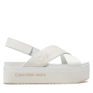Zdjęcie produktu Sandały Calvin Klein Jeans Flatform Sandal Sling In Mr YW0YW01362 Off White YBR