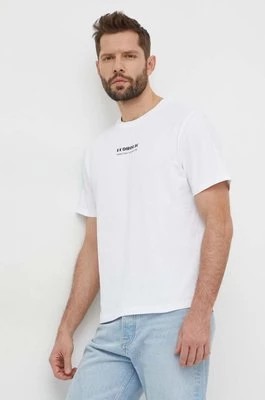 Zdjęcie produktu Save The Duck t-shirt bawełniany męski kolor biały z nadrukiem