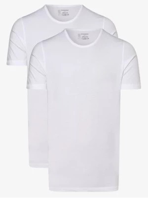 Zdjęcie produktu Schiesser T-shirty pakowane po 2 szt. Mężczyźni Bawełna biały jednolity,