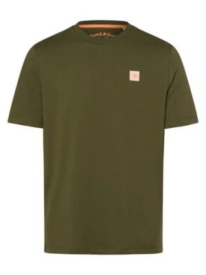 Zdjęcie produktu Scotch & Soda T-shirt męski Mężczyźni Bawełna zielony jednolity,