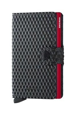 Zdjęcie produktu Secrid portfel skórzany Cubic Black-Red kolor czarny