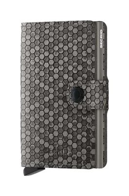 Zdjęcie produktu Secrid portfel skórzany Miniwallet Hexagon Grey kolor szary