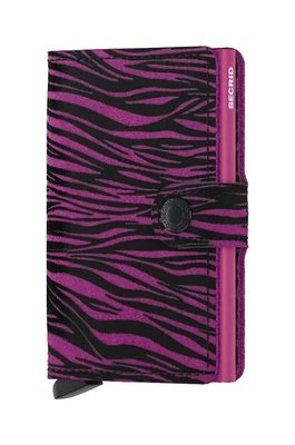 Zdjęcie produktu Secrid portfel skórzany Miniwallet Zebra Fuchsia kolor różowy