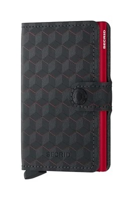 Zdjęcie produktu Secrid portfel skórzany Optical Black-Red kolor czarny