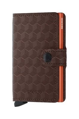 Zdjęcie produktu Secrid portfel skórzany Optical Brown-Orange kolor brązowy