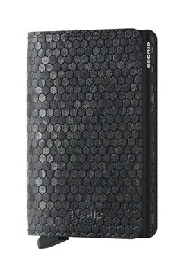 Zdjęcie produktu Secrid portfel skórzany Slimwallet Hexagon Black kolor czarny