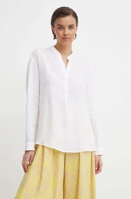 Zdjęcie produktu Seidensticker bluzka lniana kolor biały gładka 60.134416