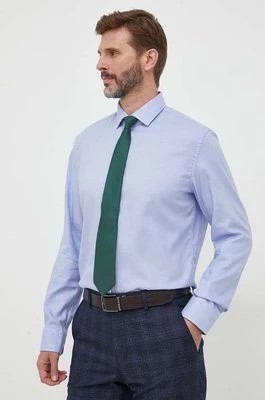 Zdjęcie produktu Seidensticker koszula bawełniana męska kolor niebieski regular z kołnierzykiem klasycznym