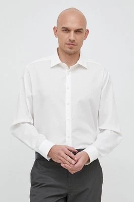 Zdjęcie produktu Seidensticker koszula bawełniana Shaped męska kolor beżowy slim z kołnierzykiem klasycznym 01.021000