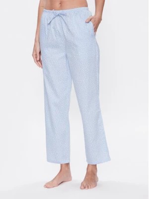 Zdjęcie produktu Seidensticker Spodnie piżamowe Woven Satin Pajama Pant Niebieski Straight Fit