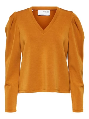 Zdjęcie produktu SELECTED FEMME Koszulka "Lora" w kolorze pomarańczowym rozmiar: XL