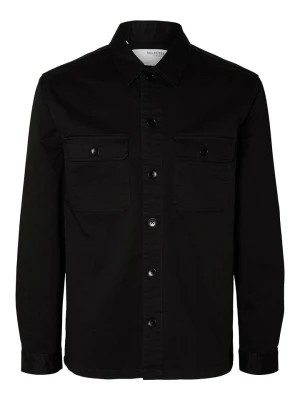 Zdjęcie produktu SELECTED HOMME Koszula sztruksowa "Dan" - Loose fit - w kolorze czarnym rozmiar: S
