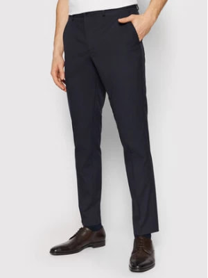 Zdjęcie produktu Selected Homme Spodnie garniturowe Logan 16051395 Granatowy Slim Fit