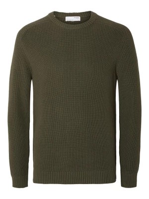 Zdjęcie produktu SELECTED HOMME Sweter "Dan" w kolorze khaki rozmiar: S