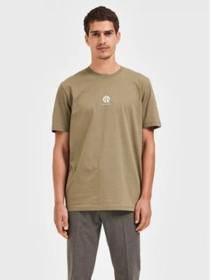 Zdjęcie produktu Selected Homme T-Shirt Armin 16085666 Zielony Slim Fit