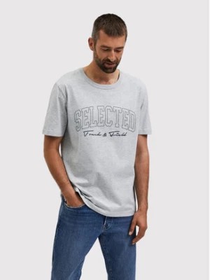 Zdjęcie produktu Selected Homme T-Shirt Bene 16085656 Szary Regular Fit