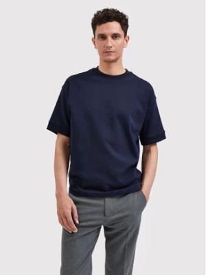 Zdjęcie produktu Selected Homme T-Shirt Corton 16085663 Granatowy Oversize