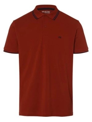 Zdjęcie produktu Selected Męska koszulka polo Mężczyźni Bawełna czerwony jednolity,