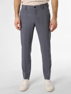 Zdjęcie produktu Selected Spodnie - SLHSlim-Liam Mężczyźni Slim Fit niebieski|szary w kratkę,