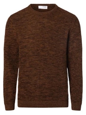 Zdjęcie produktu Selected Sweter męski Mężczyźni Bawełna brązowy marmurkowy,