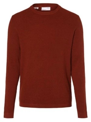 Zdjęcie produktu Selected Sweter męski Mężczyźni Bawełna czerwony marmurkowy,
