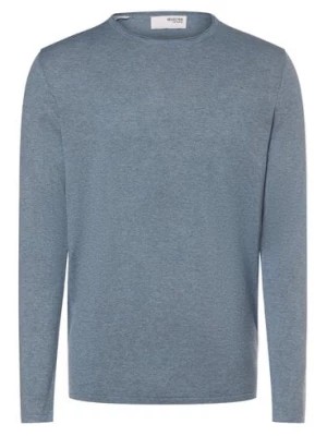 Zdjęcie produktu Selected Sweter - SLHRome Mężczyźni Bawełna niebieski marmurkowy,