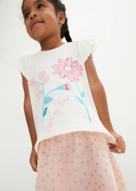 Zdjęcie produktu Shirt dziewczęcy + spódnica tiulowa (2 części) bonprix
