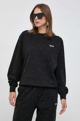 Zdjęcie produktu Silvian Heach bluza bawełniana damska kolor czarny z aplikacją