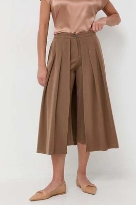 Zdjęcie produktu Silvian Heach spodnie kolor brązowy szerokie high waist