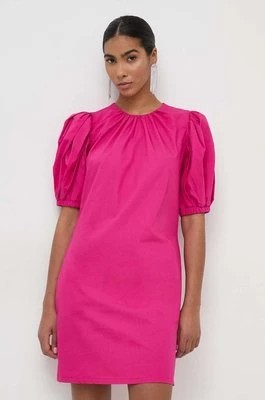Zdjęcie produktu Silvian Heach sukienka bawełniana kolor różowy mini prosta