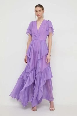 Zdjęcie produktu Silvian Heach sukienka kolor fioletowy maxi rozkloszowana