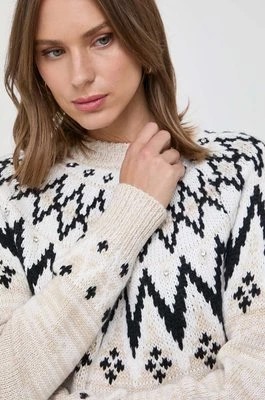 Zdjęcie produktu Silvian Heach sweter z domieszką wełny damski kolor beżowy ciepły