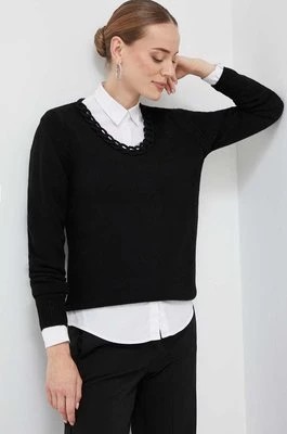 Zdjęcie produktu Silvian Heach sweter z domieszką wełny damski kolor czarny