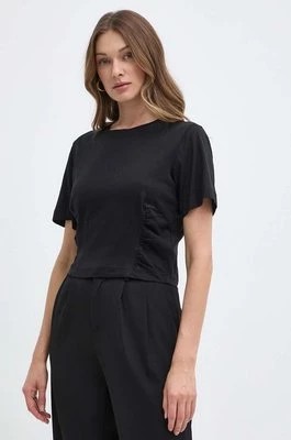 Zdjęcie produktu Silvian Heach t-shirt bawełniany damski kolor czarny