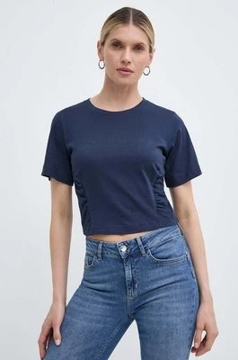 Zdjęcie produktu Silvian Heach t-shirt bawełniany damski kolor granatowy