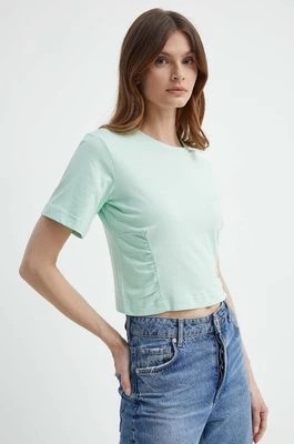 Zdjęcie produktu Silvian Heach t-shirt bawełniany damski kolor zielony