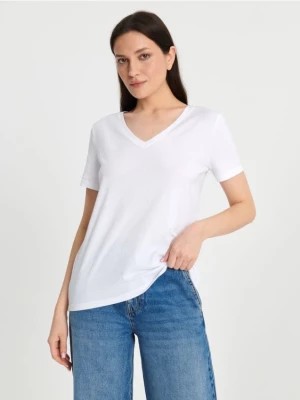 Zdjęcie produktu Sinsay - Koszulka bawełniana - biały