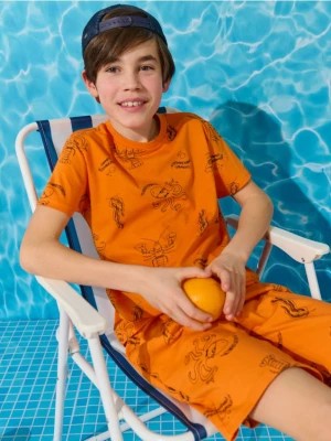 Zdjęcie produktu Sinsay - Koszulka - pomarańczowy