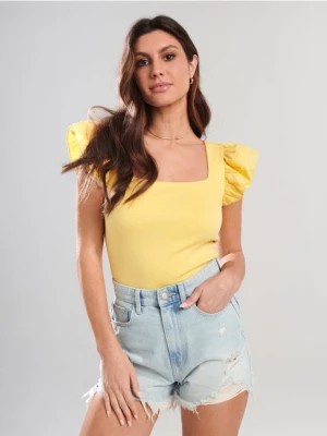 Zdjęcie produktu Sinsay - Koszulka z bawełny - żółty