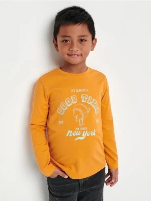 Zdjęcie produktu Sinsay - Koszulka z nadrukiem - pomarańczowy