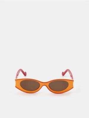 Zdjęcie produktu Sinsay - Okulary przeciwsłoneczne - pomarańczowy
