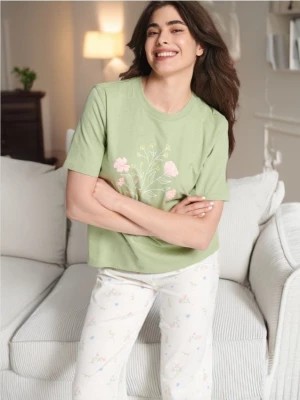Zdjęcie produktu Sinsay - Piżama bawełniana - zielony